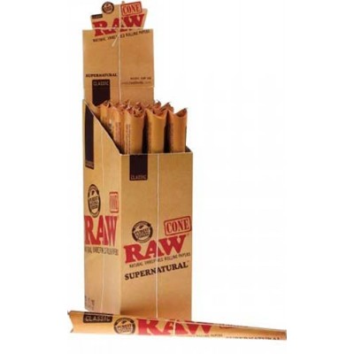RAW CONE SUPERNATURAL CLASSIC CIGARETTE ROLLING PAPERS 15CT/PACK